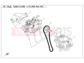 CFMOTO CFORCE 520 (CF500AU-7C) CYLINDER/CYLINDER HEAD ASSY - E02