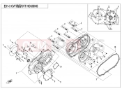 CFMOTO CFORCE 520 (CF500AU-7C) CVT CASE ASSY - E01-3-V1