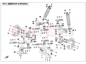CFMOTO CFORCE 520 (CF500AU-7L) FRONT SUSPENSION(ORDINARY) - F05-A