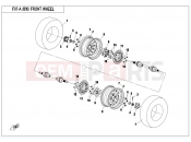 CFMOTO CFORCE 520 (CF500AU-7L) FRONT WHEEL(EURO) - F07-A