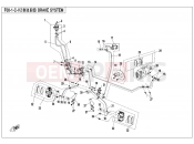CFMOTO CFORCE 520 (CF500AU-7L) BRAKE SYSTEM(EPA) - F08-1-C-V2