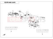 CFMOTO CFORCE 520 (CF500AU-7L) HAND GUARD - F10-3-V2