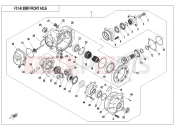 CFMOTO CFORCE 520 (CF500AU-7L) FRONT AXLE - F31-B-V1