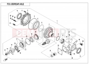 CFMOTO CFORCE 520 (CF500AU-7L) REAR AXLE - F33