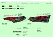CFMOTO CFORCE 520 (CF500AU-7L) DECAL(INTERNATIONAL@^2020 FERRARI RED) - F19-2-B