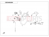 CFMOTO 2022 ATV CFORCE 520 (CF500AU-7LF) HANDLEBAR - F10-1