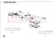 CFMOTO 2021 ATV CFORCE 520 (CF500AU-7SF) HAND GUARD - F10-3