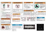 CFMOTO 2024 ATV CFORCE 520 (CF500AU-9L) WARNING DECAL(EU168) - F19-2-A
