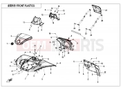 CFMOTO 2021 ATV CFORCE 625 (CF600AU-3L) FRONT PLASTICS - F04-2