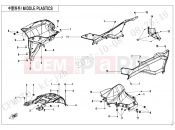 CFMOTO 2021 ATV CFORCE 625 (CF600AU-3L) MIDDLE PLASTICS - F04-4-V2