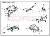 CFMOTO 2021 ATV CFORCE 625 (CF600AU-3SF) MIDDLE PLASTICS - F04-4