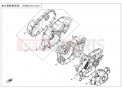 CFMOTO V-TWIN 800 EFI (CF800-2) CRANKCASE ASSY - E01