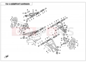 CFMOTO CFORCE 800 (CF800ATR-2) FRONT SUSPENSION(ALUM) - F05-1-B