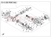 CFMOTO CFORCE 800 (CF800ATR-2) FRONT AXLE - F31-V1