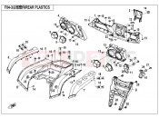 CFMOTO 2018 ATV CFORCE 800 (CF800ATR-2) REAR PLASTICS - F04-3