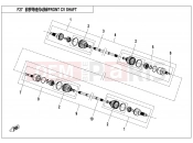 CFMOTO 2018 ATV CFORCE 800 (CF800ATR-2) FRONT CV SHAFT - F27