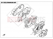 CFMOTO 2018 ATV CFORCE 800 (CF800ATR-2) CRANKCASE ASSY - E01