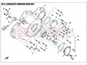 CFMOTO 2018 ATV CFORCE 800 (CF800ATR-2) LEFT CRANKCASE COVER ASSY - E01-5