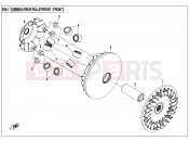 CFMOTO 2018 ATV CFORCE 800 (CF800ATR-2) DRIVE PULLEY - E05-1