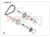 CFMOTO CFORCE 800 (CF800ATR-3) CVT ASSY(EU168 REGULATION@^SPEED LIMITED@^DIE THRUST COLLAR) - E05-D