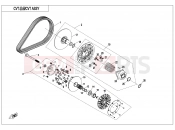 CFMOTO 2018 ATV CFORCE 800 (CF800ATR-3) CVT ASSY(SPEED LIMITED) - E05-A