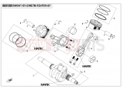 CFMOTO CFORCE 800 (CF800ATR-3) CRANKSHAFT @^ CONNECTING ROD @^ PISTON ASSY - E04-V3