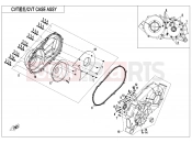 CFMOTO CFORCE 850 (CF800AU-2A) CVT CASE ASSY - E01-3-V1