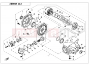 CFMOTO CFORCE 850 (CF800AU-2AF) REAR AXLE(WITH AUTOMATIC DIFFERENTIAL LOCK) - F33-A-V1