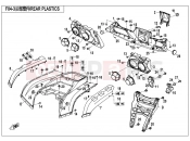 CFMOTO CFORCE 820 (CF800AU-2B) REAR PLASTICS - F04-3
