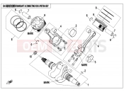 CFMOTO CFORCE 820 (CF800AU-2B) CRANKSHAFT @^ CONNECTING ROD @^ PISTON ASSY. - E04