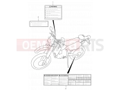 SUZUKI DR-Z400 K1 (2001) (E01) 45A - LABEL (MODEL K1)