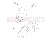 SUZUKI DR-Z400 K1 (2001) (E03,E28,E33) 39 - FRONT FENDER (MODEL Y/K1)