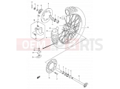 SUZUKI DR-Z400 K1 (2001) (E03,E28,E33) 55 - REAR WHEEL