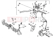 DUCATI 1993 Supersport 750 SS FRONT BRAKE SYSTEM SINGLE DISK » BRAKING SYSTEM