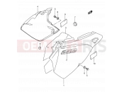 SUZUKI DR-Z400E K2 (2002) (E03,E28,E33) 38 - FRAME COVER (MODEL Y/K1/K2)
