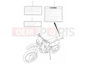 SUZUKI DR-Z400E K3 (2003) (E03,E28,E33) 45 - LABEL (MODEL Y/K1/K2/K3)