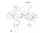 SUZUKI DR-Z400E K4 (2004) (E01) 43 - REAR FENDER (WITH OUT E24)