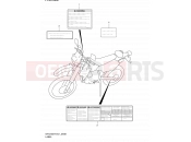 SUZUKI DR-Z400E K4 (2004) (E01) 45B - LABEL (MODEL K2/K3/K4)