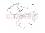 SUZUKI DR-Z400E K4 (2004) (E03,E28,E33) 38A - FRAME COVER (MODEL K3/K4)