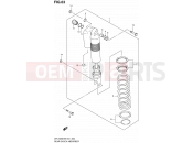 SUZUKI DR-Z400E K7 (2007) (E01) 63 - REAR SHOCK ABSORBER (E01,P37)