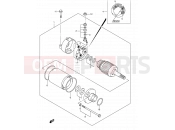 SUZUKI DR-Z400E K7 (2007) (E03,E28,E33) 23 - STARTING MOTOR
