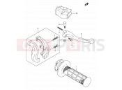 SUZUKI DR-Z400E K7 (2007) (E03,E28,E33) 39 - RIGHT HANDLE LEVER