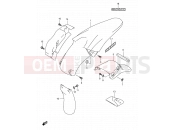 SUZUKI DR-Z400E K7 (2007) (E03,E28,E33) 41 - REAR FENDER