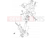 SUZUKI DR-Z400E K7 (2007) (E03,E28,E33) 45 - FRONT FORK BRACKET