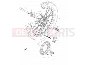 SUZUKI DR-Z400E K7 (2007) (E03,E28,E33) 46 - FRONT WHEEL