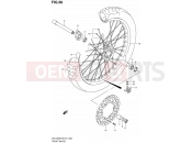 SUZUKI DR-Z400E K7 (2007) (E24) 58 - FRONT WHEEL