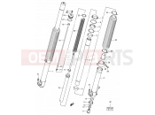SUZUKI DR-Z400E Y (2000) (E01) 47 - FRONT FORK DAMPER (SEE NOTE)