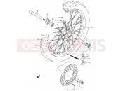 SUZUKI DR-Z400E Y (2000) (E01) 49 - FRONT WHEEL