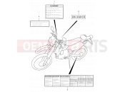 SUZUKI DR-Z400E Y (2000) (E24) 45 - LABEL (MODEL Y)
