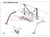 CFMOTO UFORCE 1000 (CF1000UTR-3) BUMPER @^ CAB FRAME - F23-V1